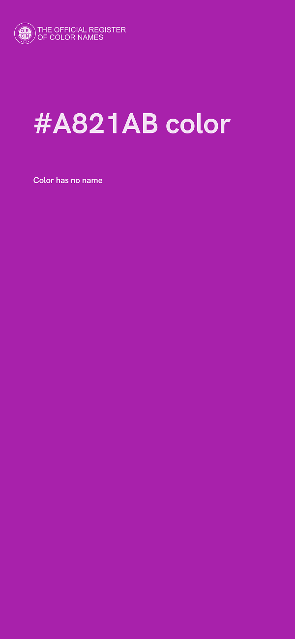 #A821AB color image