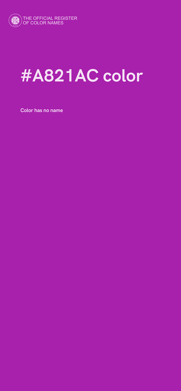 #A821AC color image