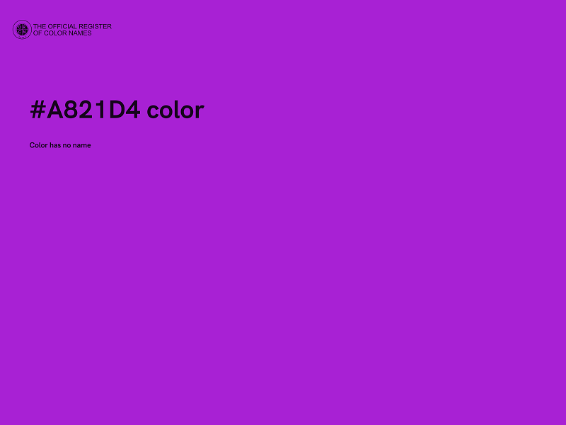 #A821D4 color image