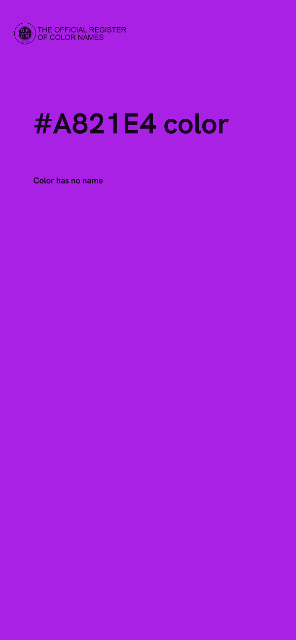 #A821E4 color image