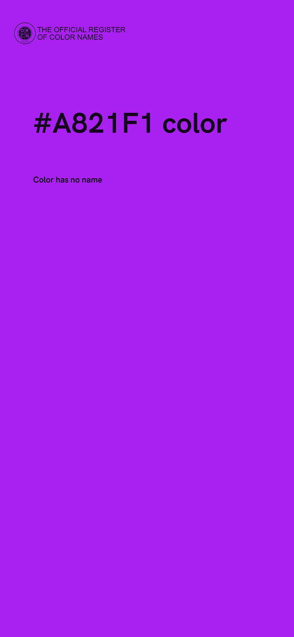 #A821F1 color image