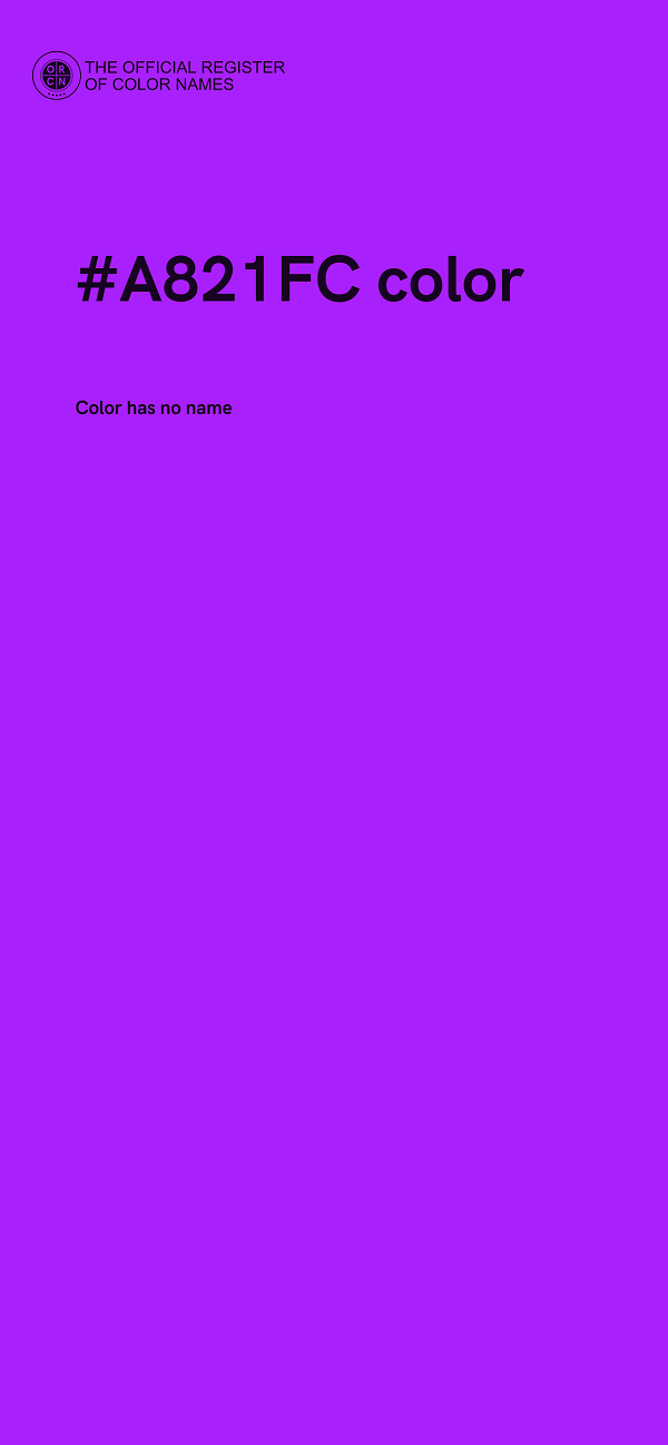 #A821FC color image