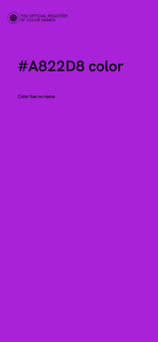 #A822D8 color image