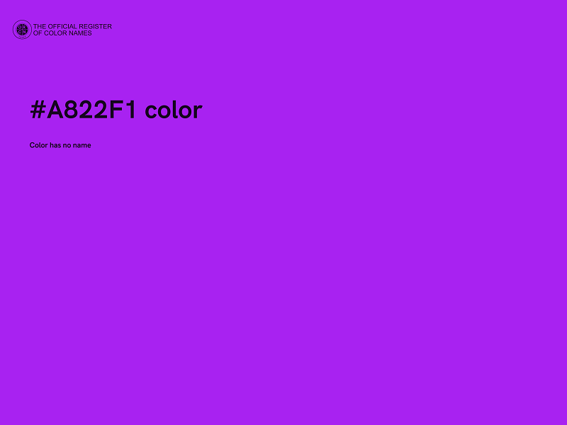 #A822F1 color image