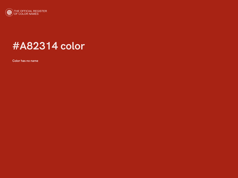 #A82314 color image