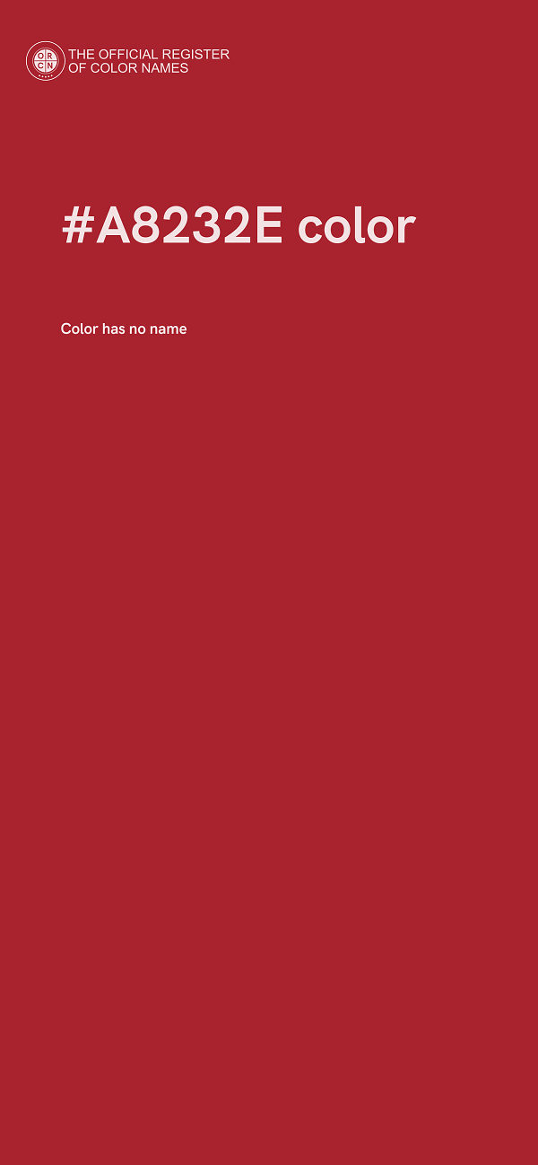 #A8232E color image