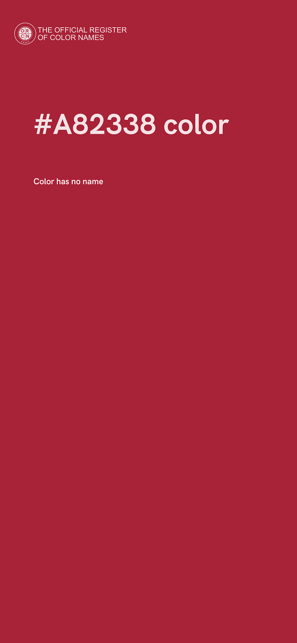 #A82338 color image
