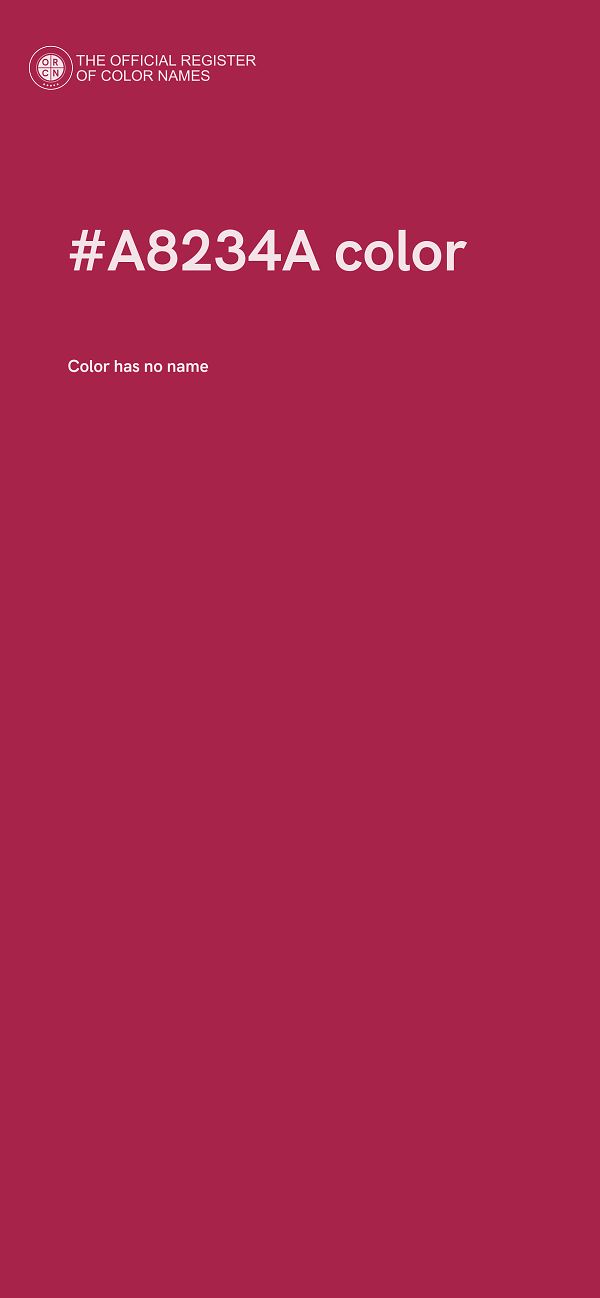 #A8234A color image