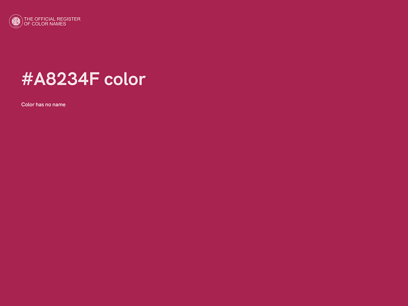 #A8234F color image