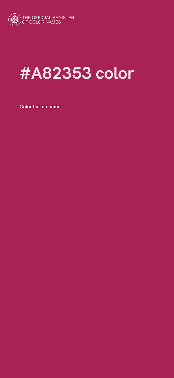 #A82353 color image