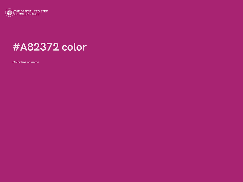 #A82372 color image