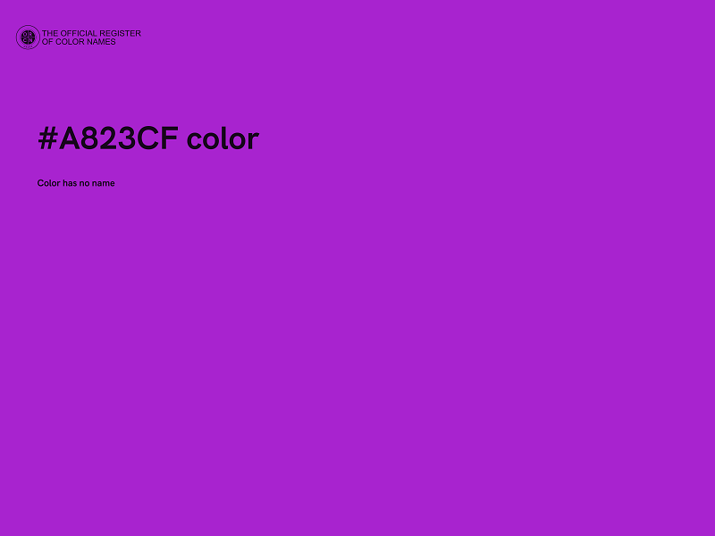 #A823CF color image