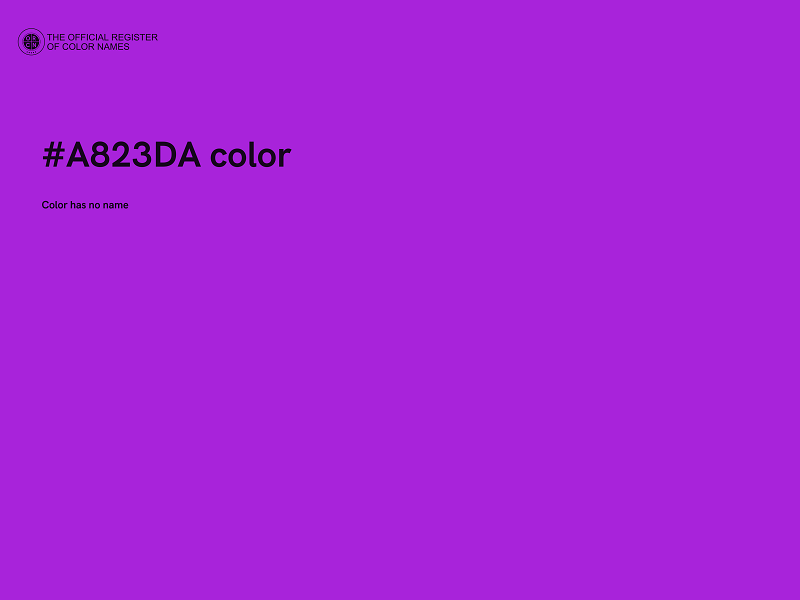 #A823DA color image