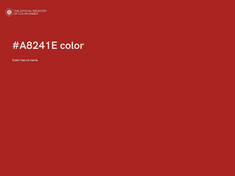 #A8241E color image