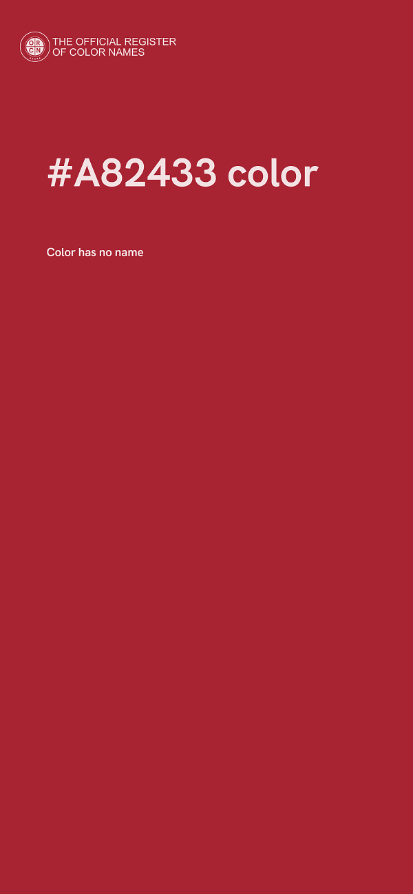#A82433 color image