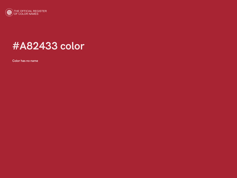 #A82433 color image