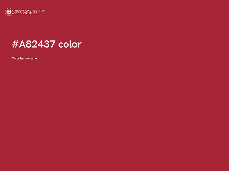 #A82437 color image