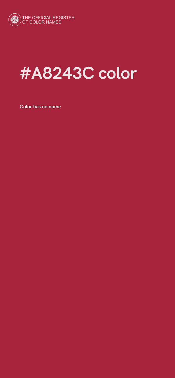 #A8243C color image