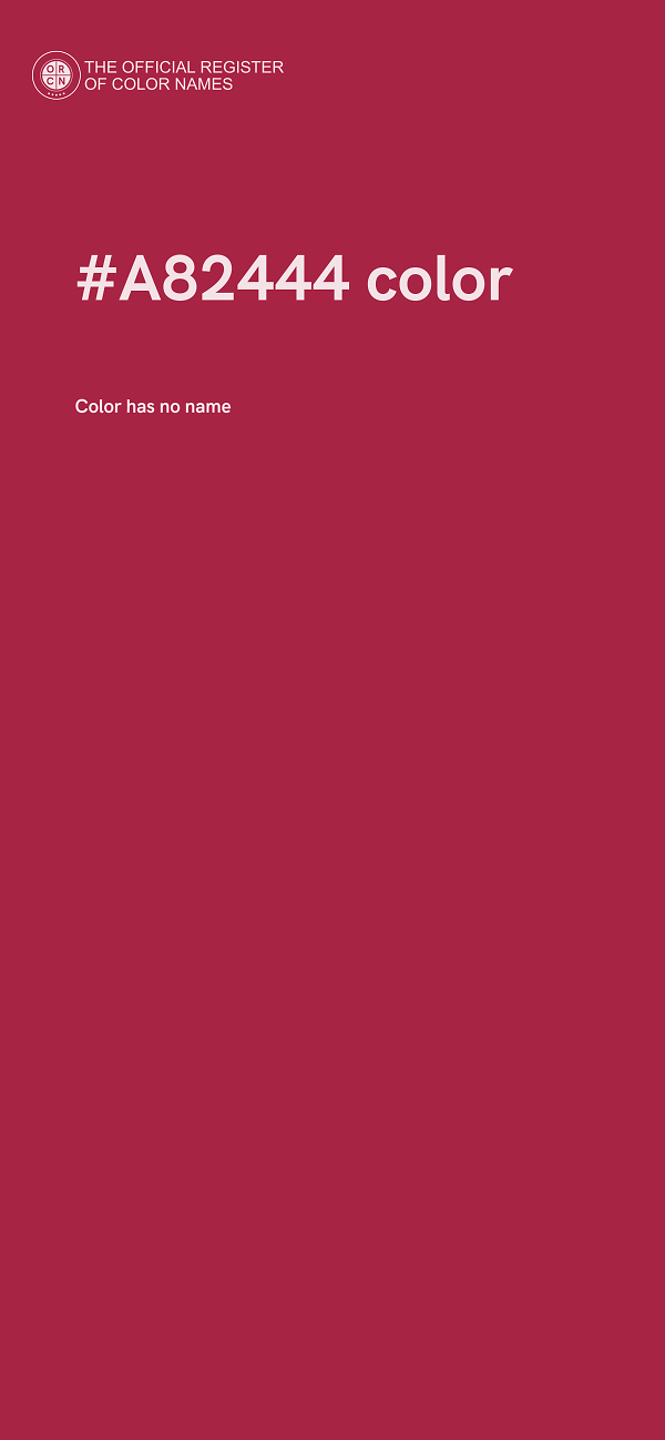 #A82444 color image