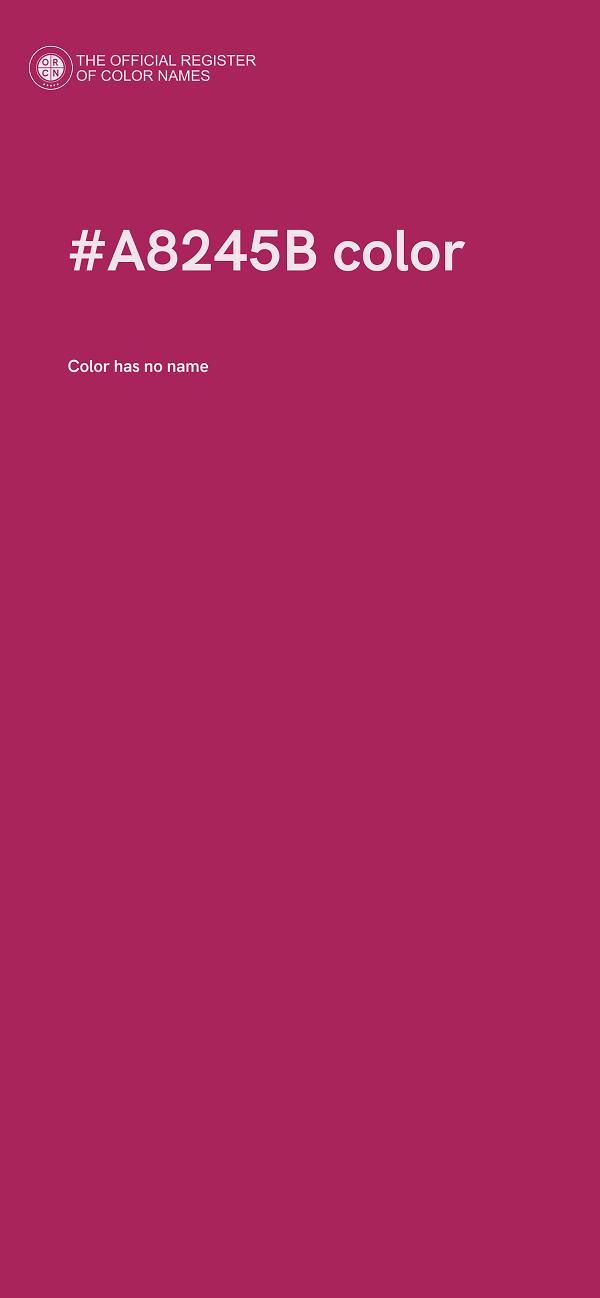 #A8245B color image