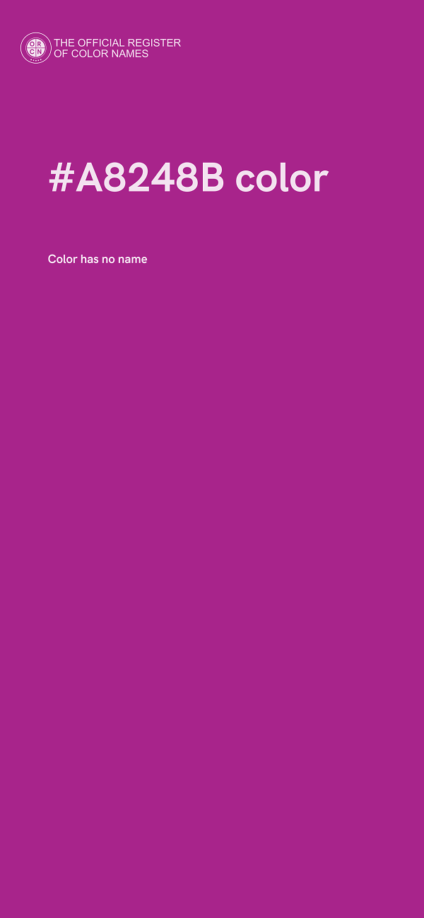 #A8248B color image