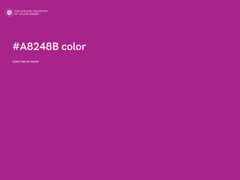 #A8248B color image