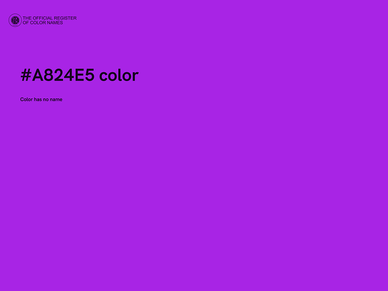 #A824E5 color image