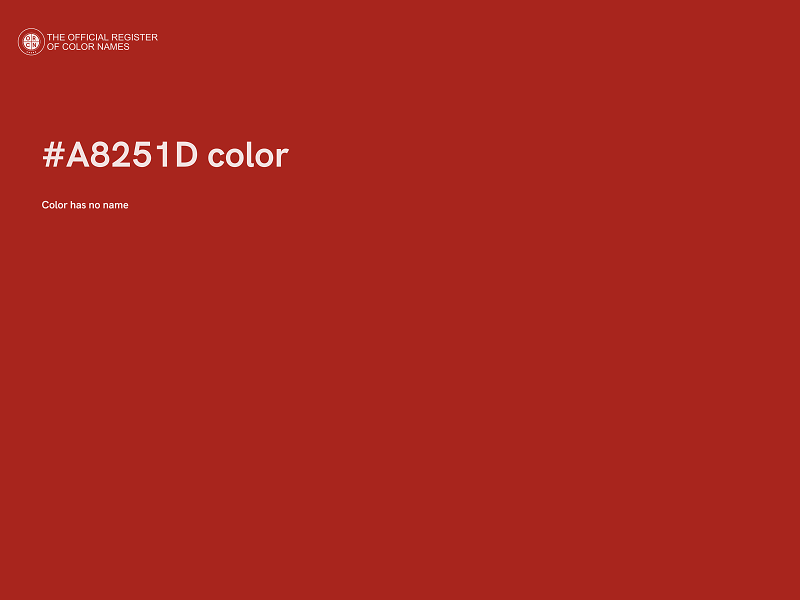 #A8251D color image