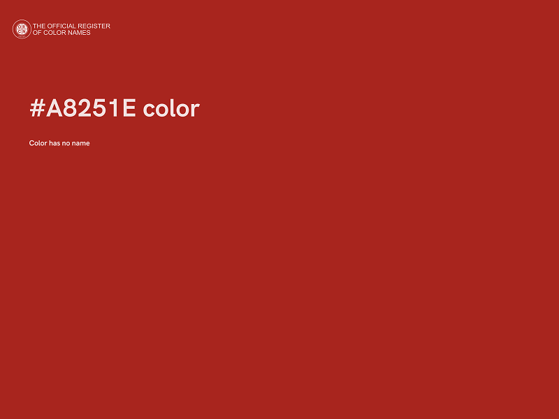 #A8251E color image
