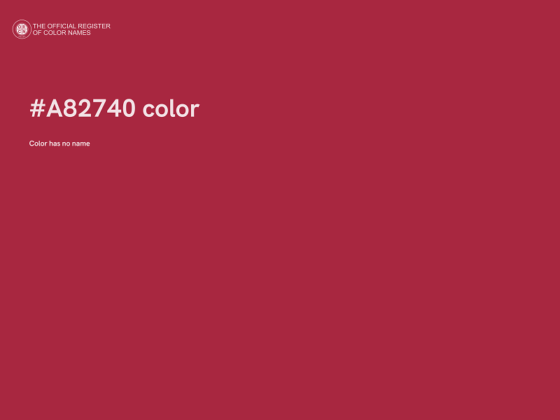 #A82740 color image