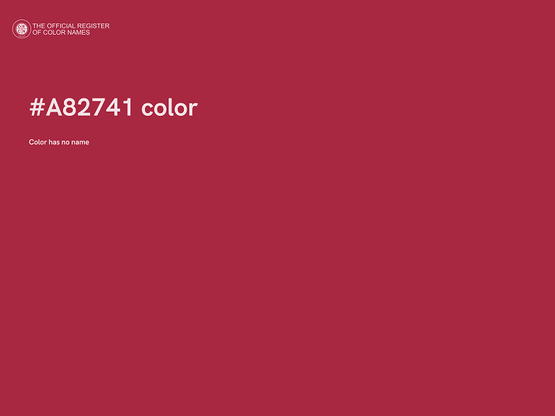 #A82741 color image