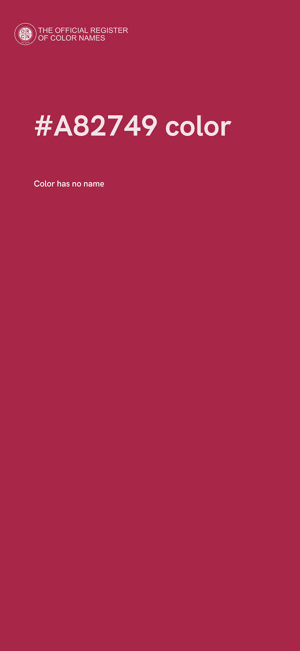 #A82749 color image