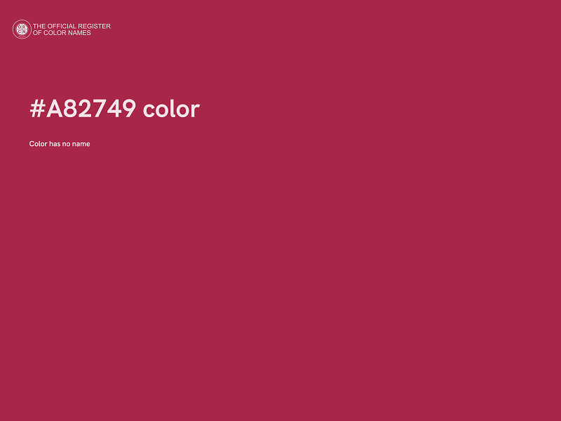 #A82749 color image