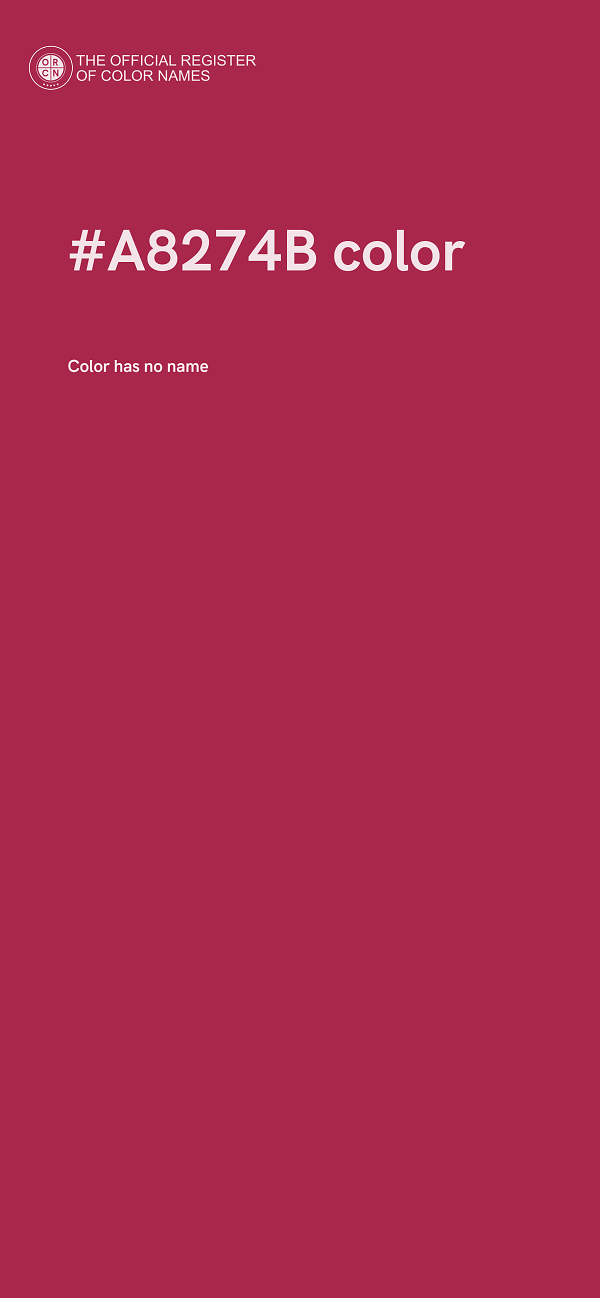 #A8274B color image