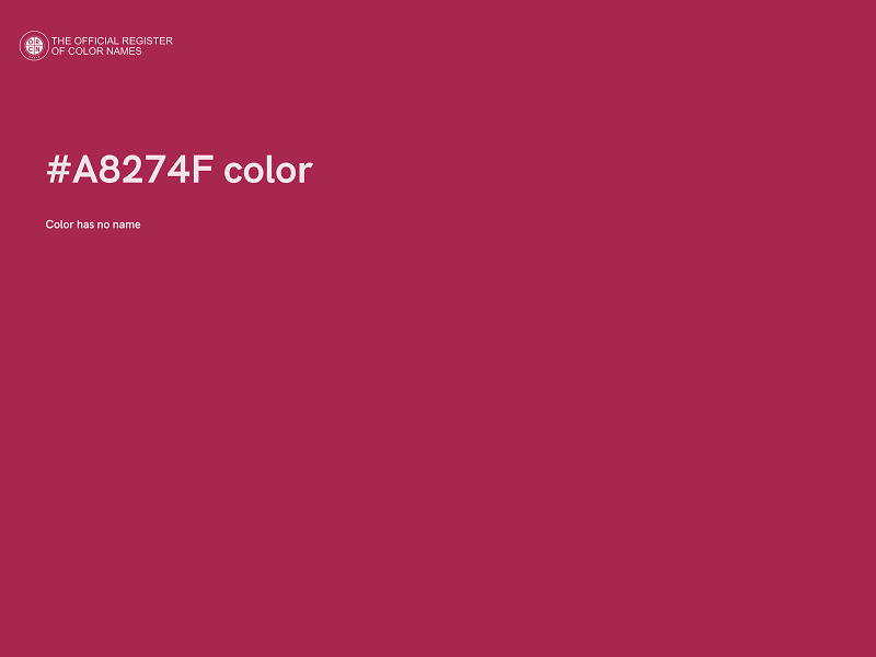 #A8274F color image