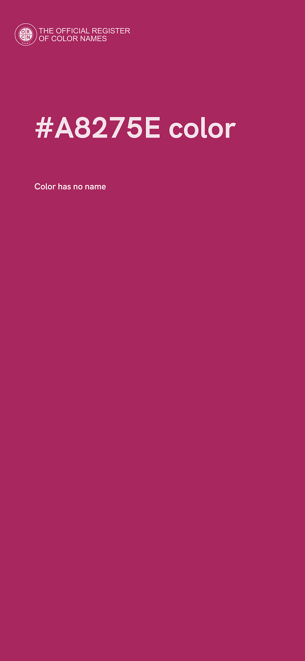 #A8275E color image