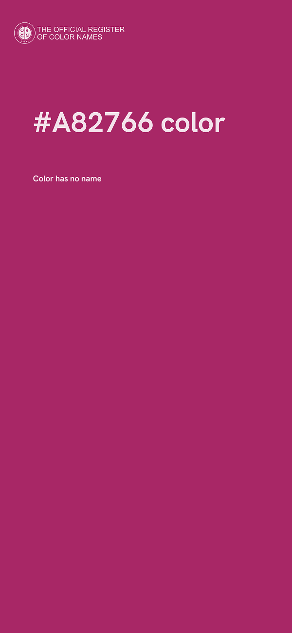 #A82766 color image