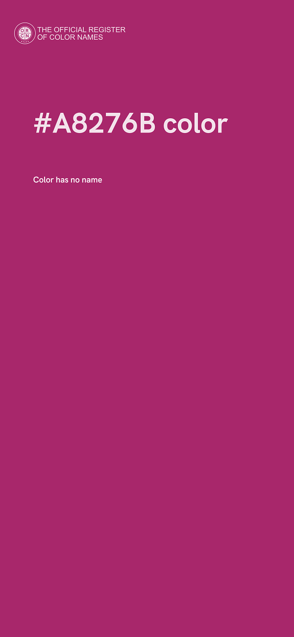 #A8276B color image