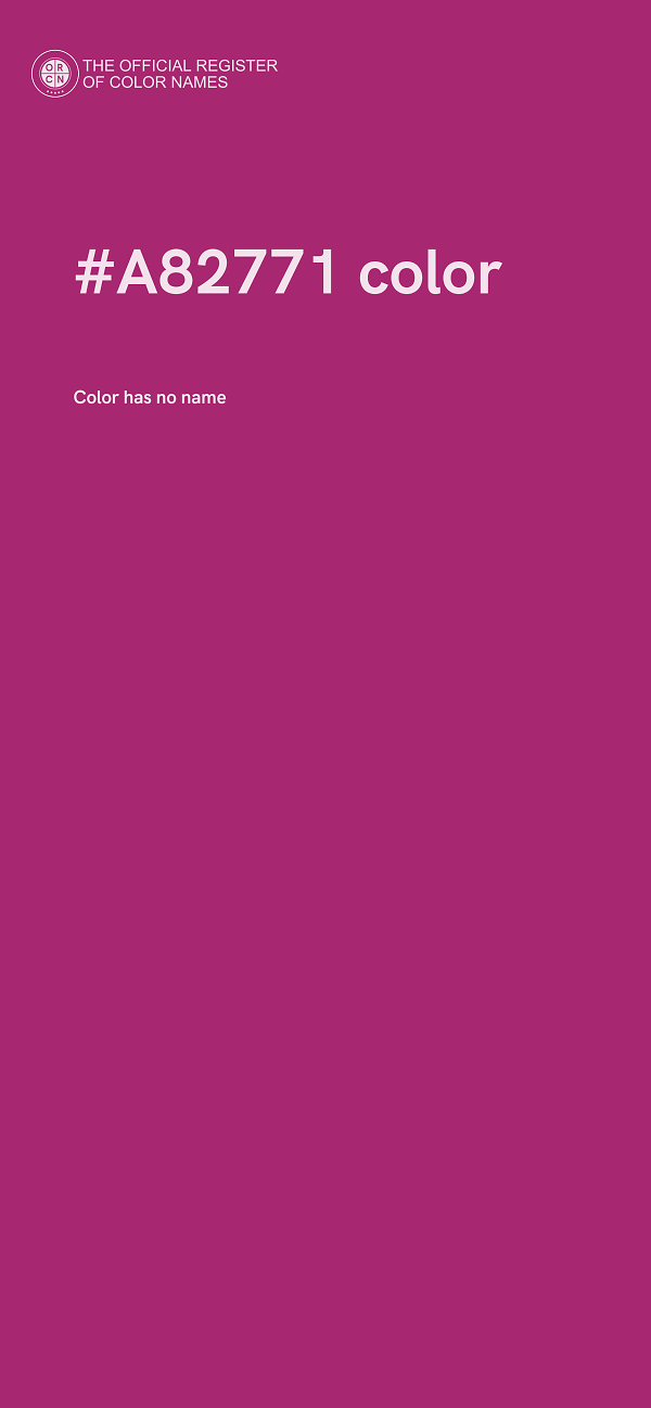 #A82771 color image