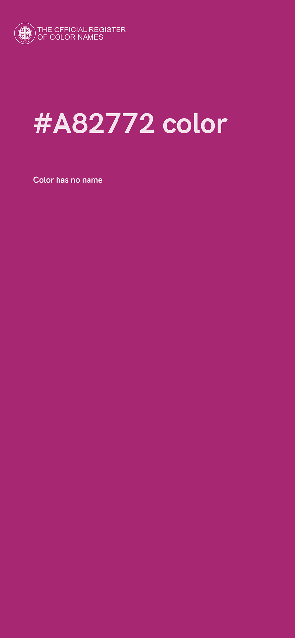 #A82772 color image