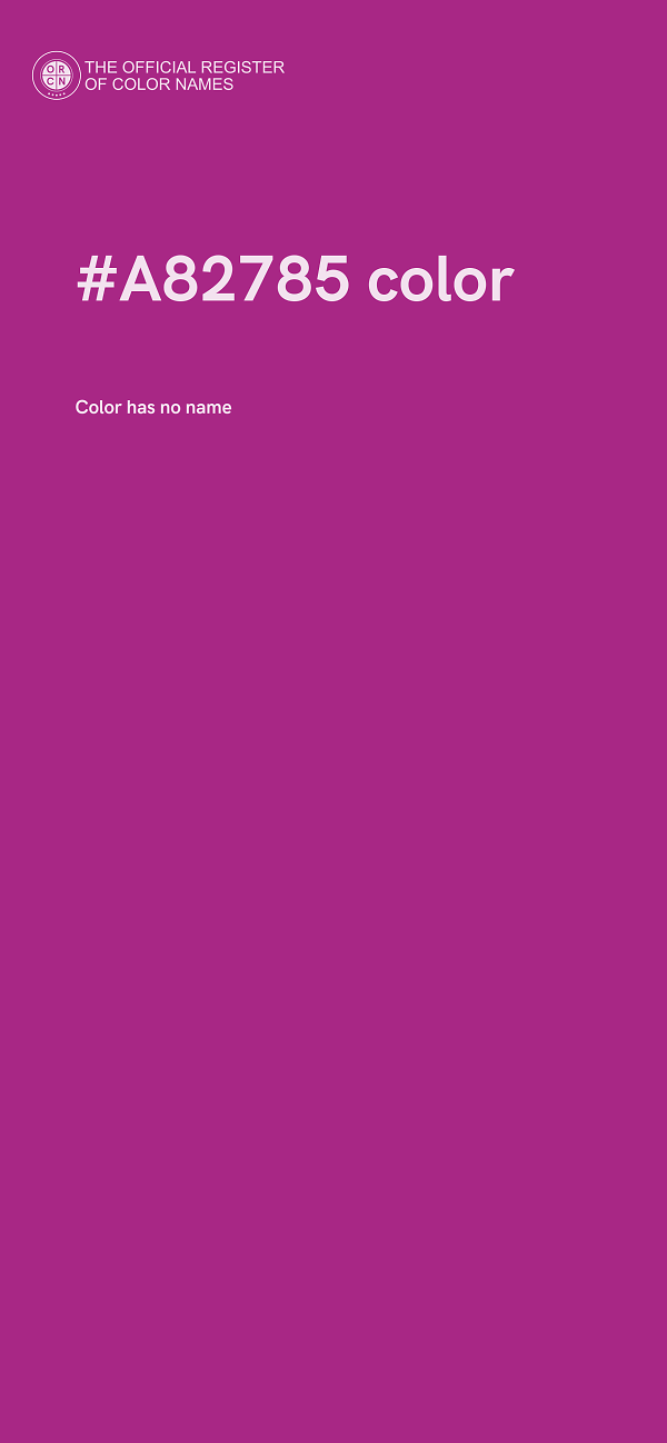 #A82785 color image