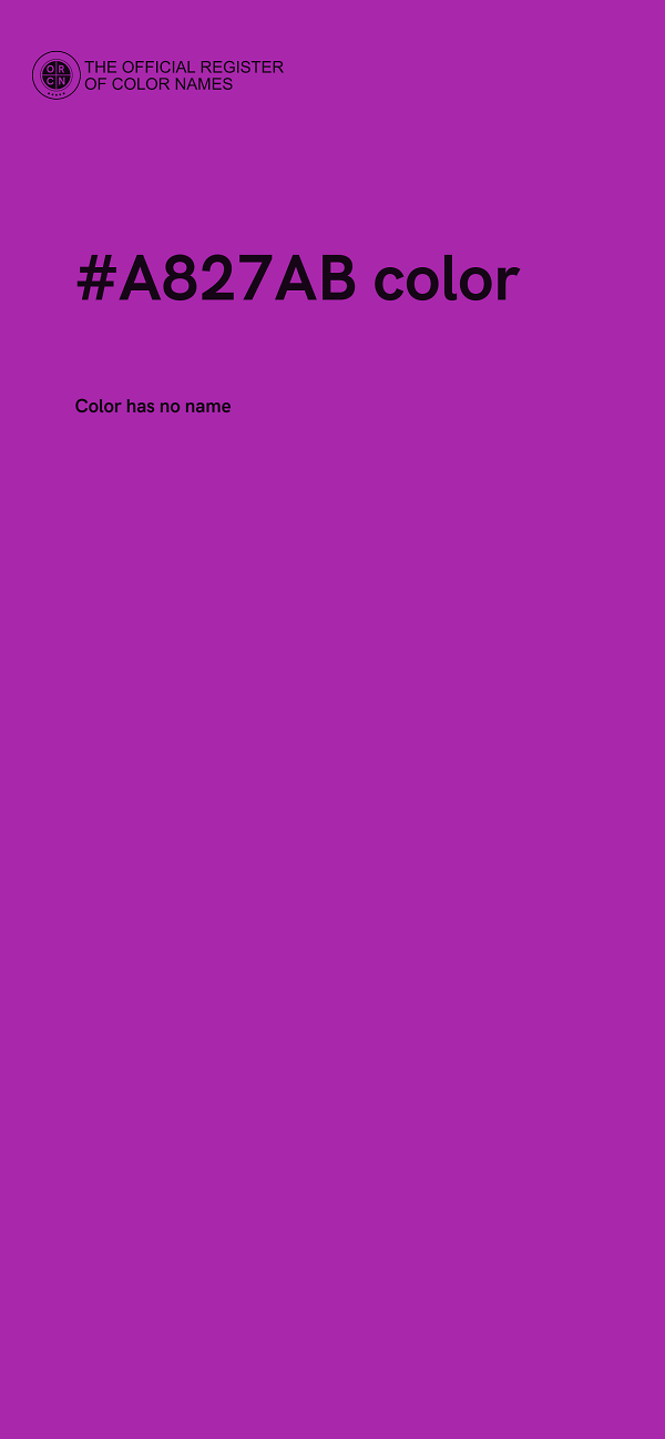 #A827AB color image