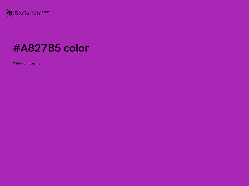 #A827B5 color image