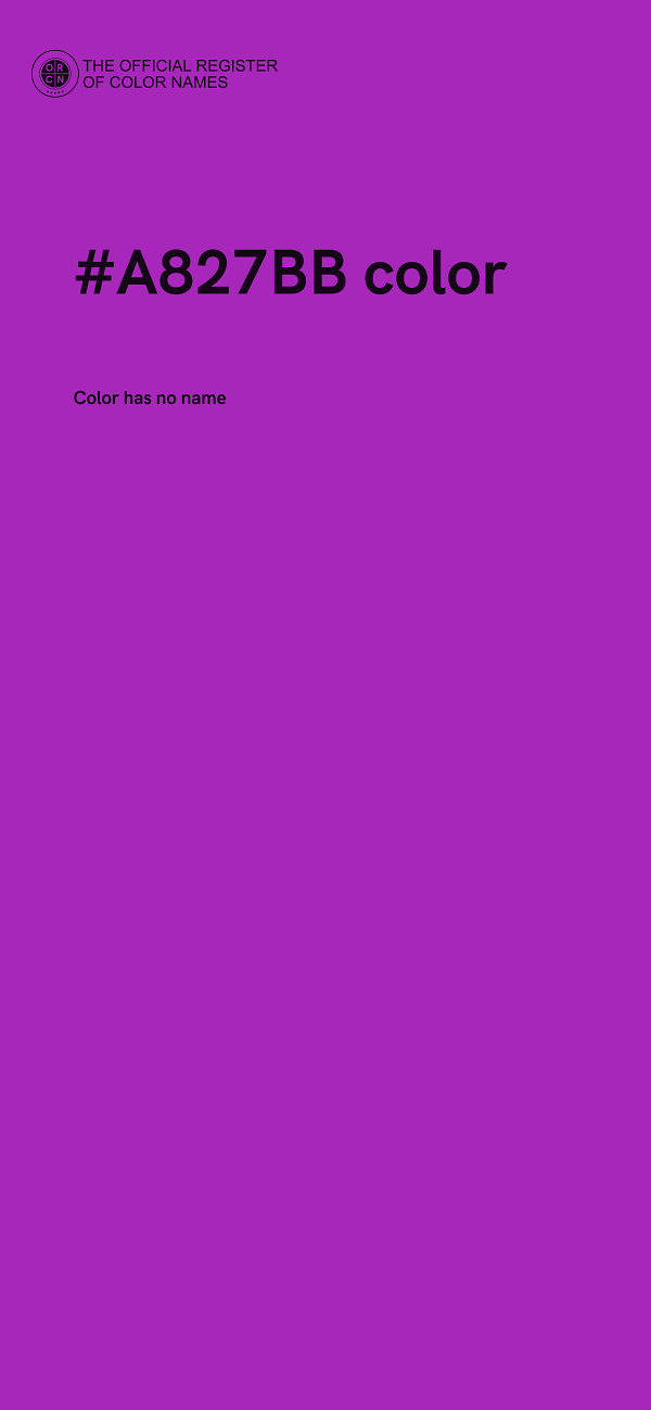 #A827BB color image
