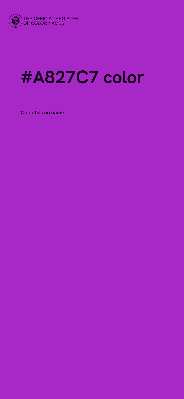 #A827C7 color image