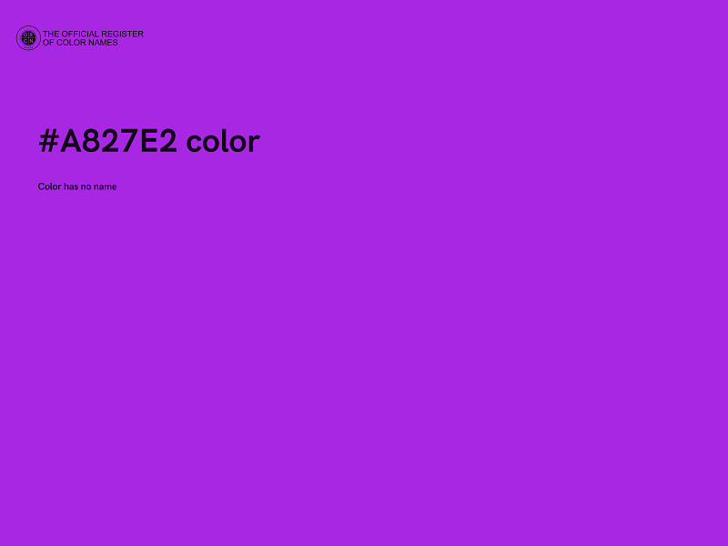 #A827E2 color image