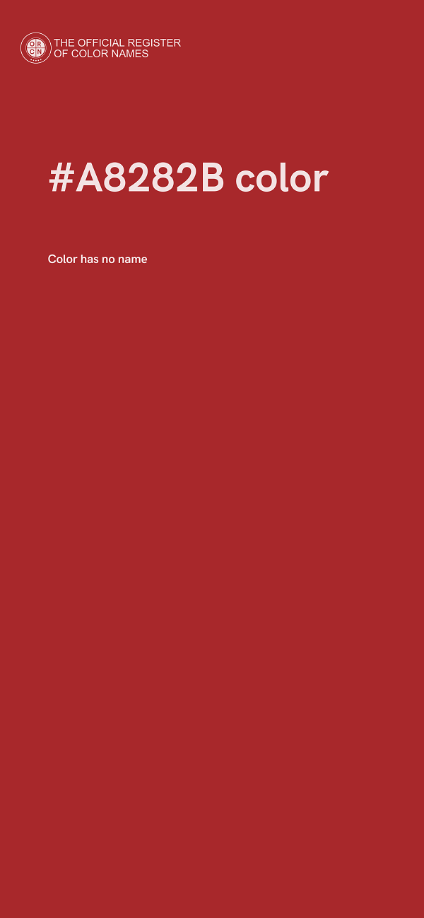 #A8282B color image