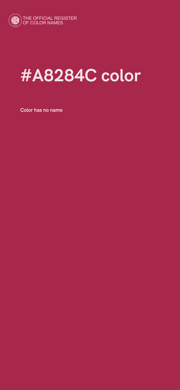 #A8284C color image