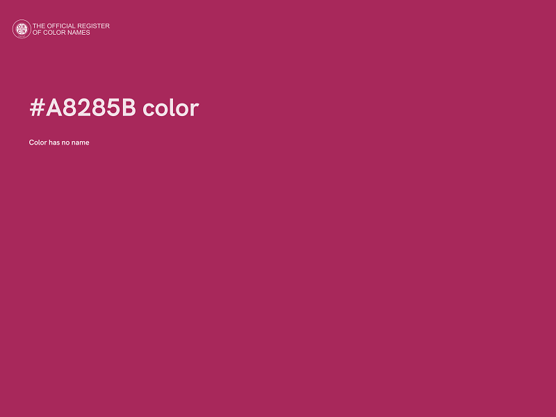 #A8285B color image