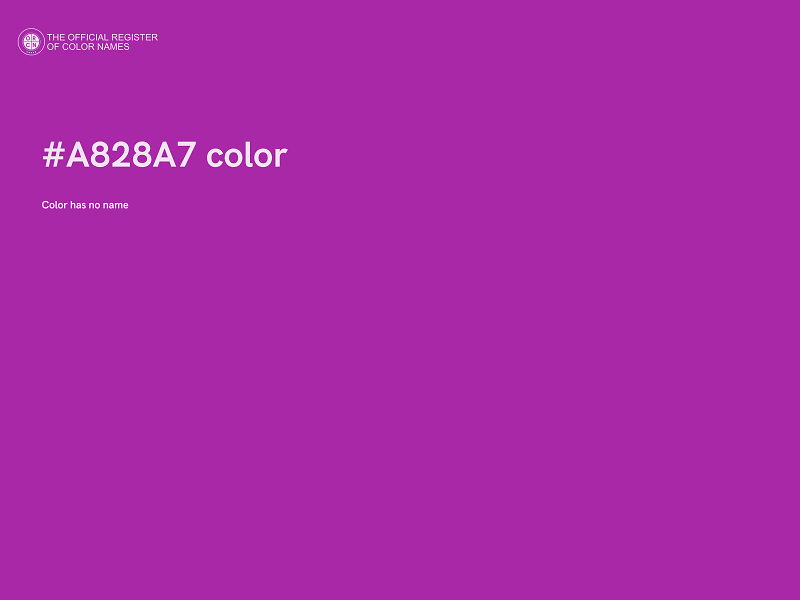 #A828A7 color image